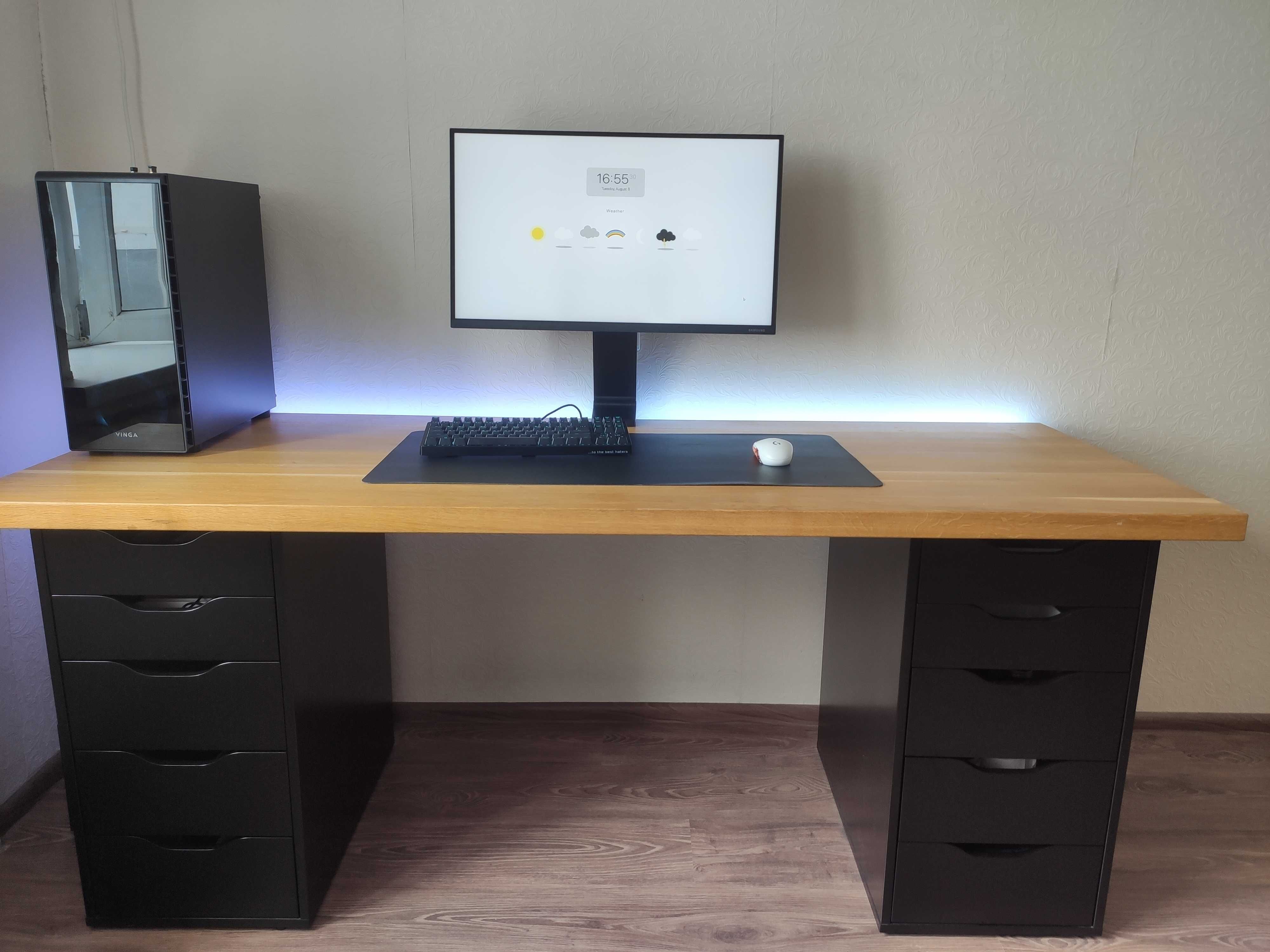 Компьютерный стол,геймерский стол, стол, письменный стол, Стол из дуба