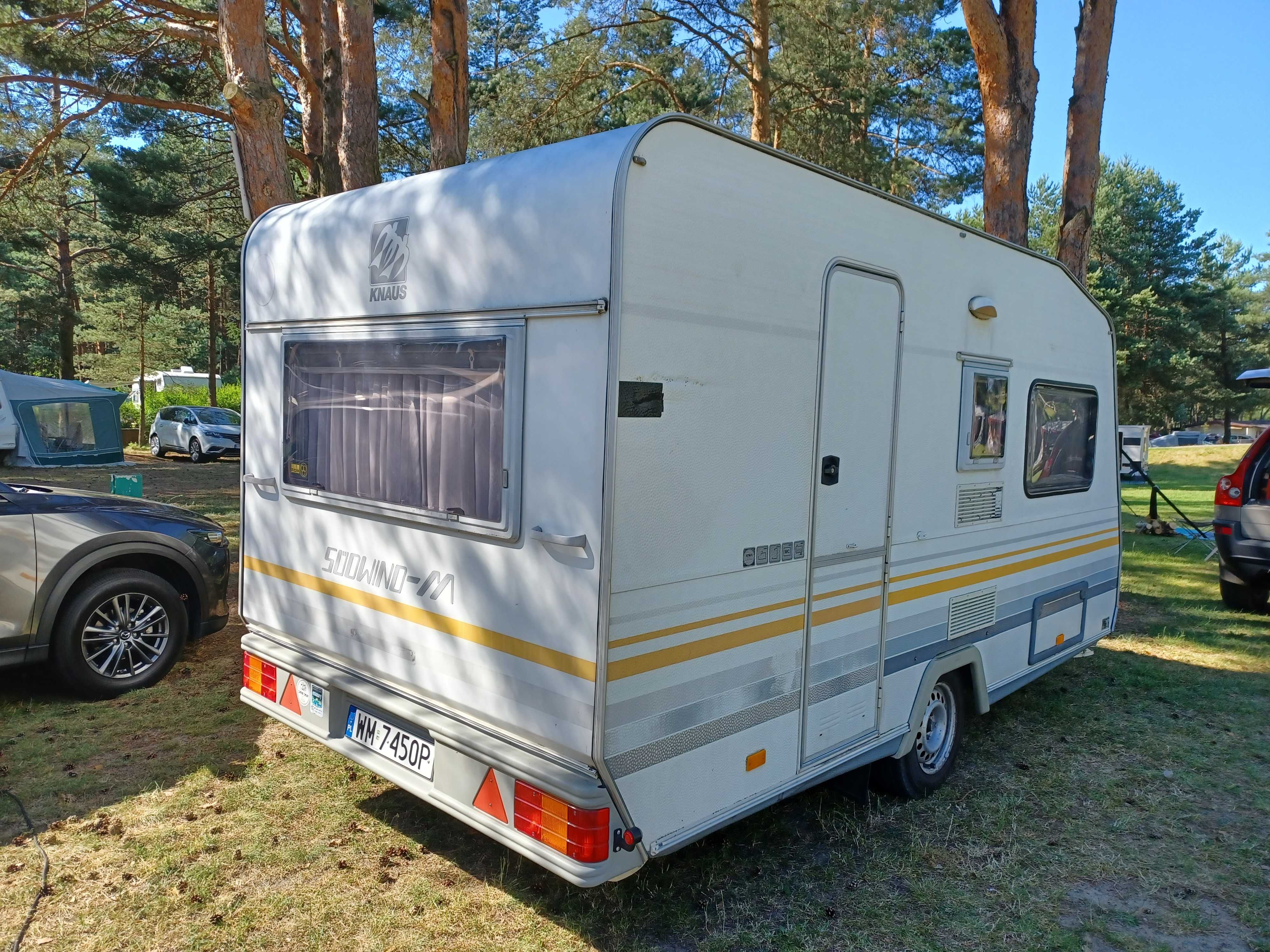 Przyczepa Knaus Sudwind niskie dmc 1000kg łóżko piętrowe dla dzieci