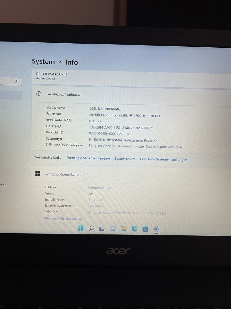 Ноутбук Acer e15