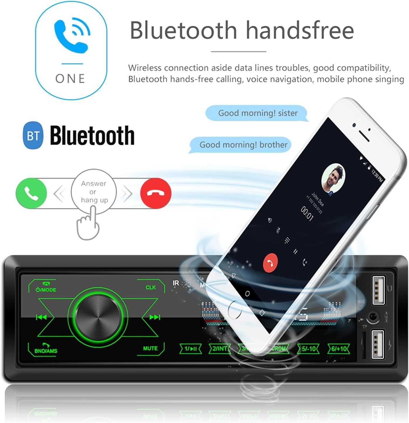 Rádio Bluetooth para carro SWM-M10 novo