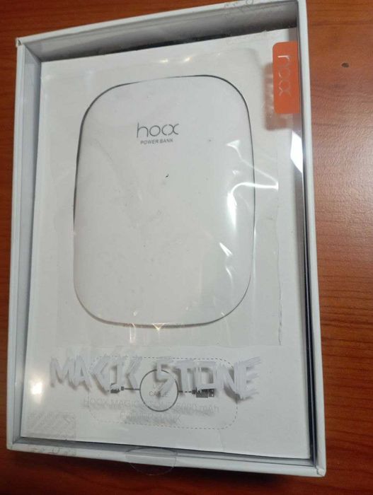 Повербанк HOOX MAGIC STONE 6000 mAh, новий, в упаковці, 2 кольори