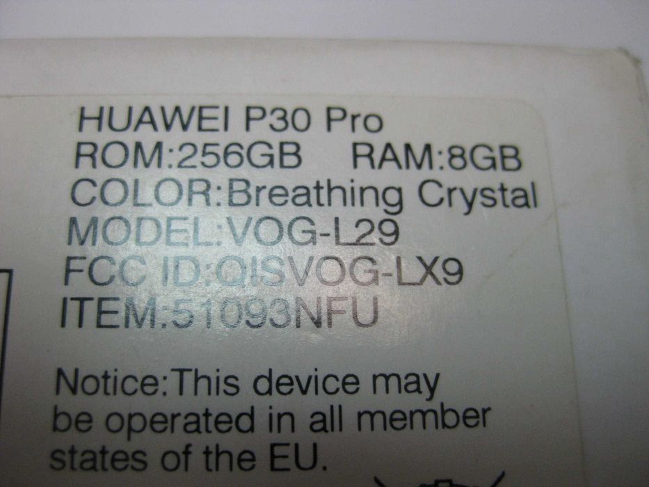 Smartfon Huawei P30 pro 8/256 Gb, nie widzi sim