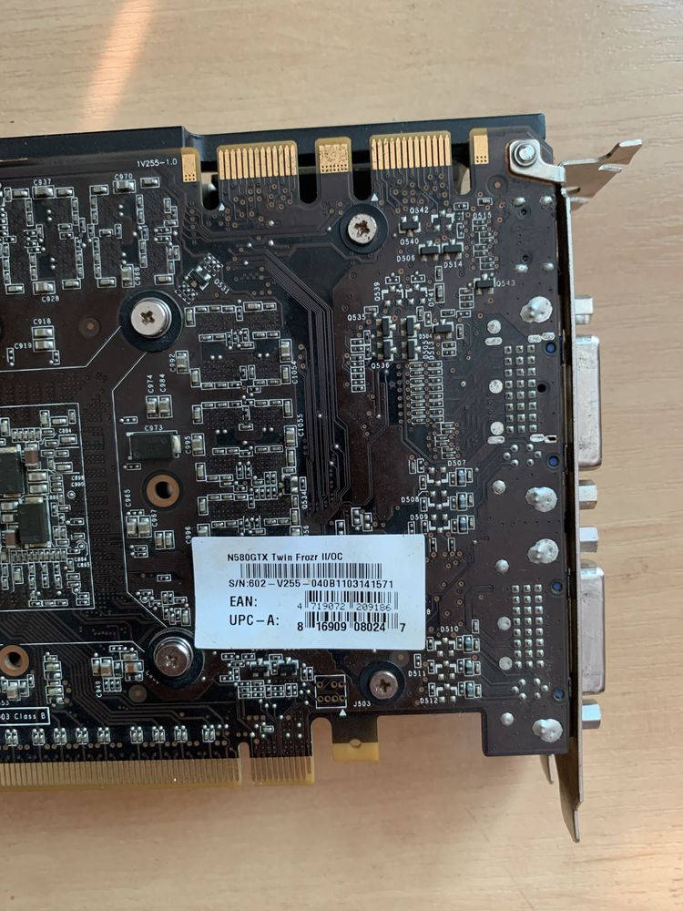 Видеокарта GTX 580 MSi Twin Forze ll/OC  1,5 gb.  384bit