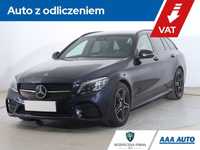 Mercedes-Benz Klasa C C 220d, Serwis ASO, 191 KM, Automat, VAT 23%, Skóra, Navi,