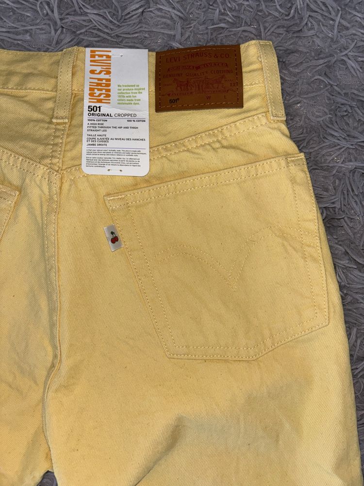 Nowe nieużywane Spodnie Jeansowe Levi’s Fresh 501 Original Cropped