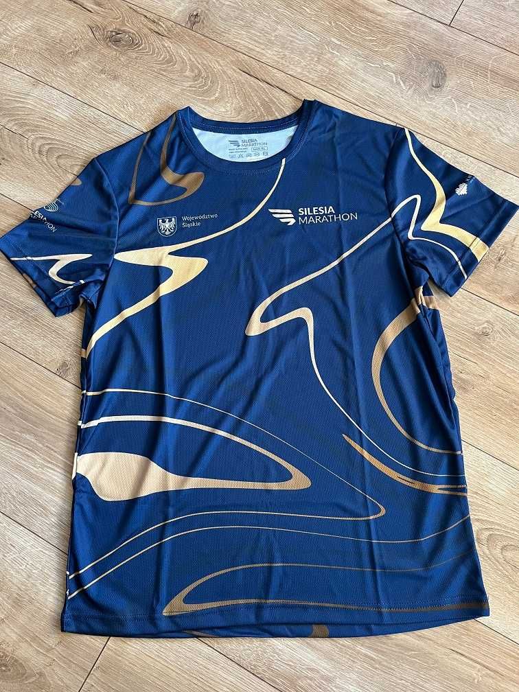Biegowa koszulka techniczna rozmiar XL z 15 Silesia Maratonu + gratis