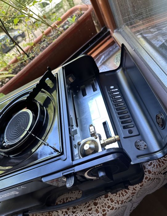 Керамічна плита з пальником портативна ЕКОНОМНА!