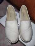 Espadryle kremowe