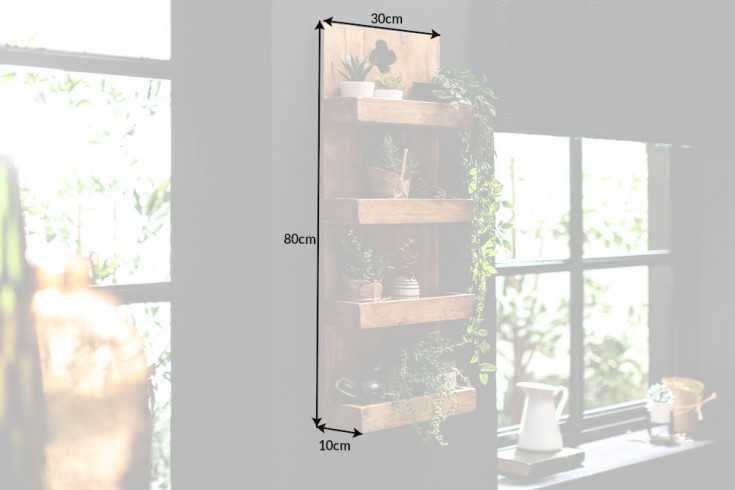 Regał półka ścienna drewniana Kwietnik, dekoracyjny, wiszący