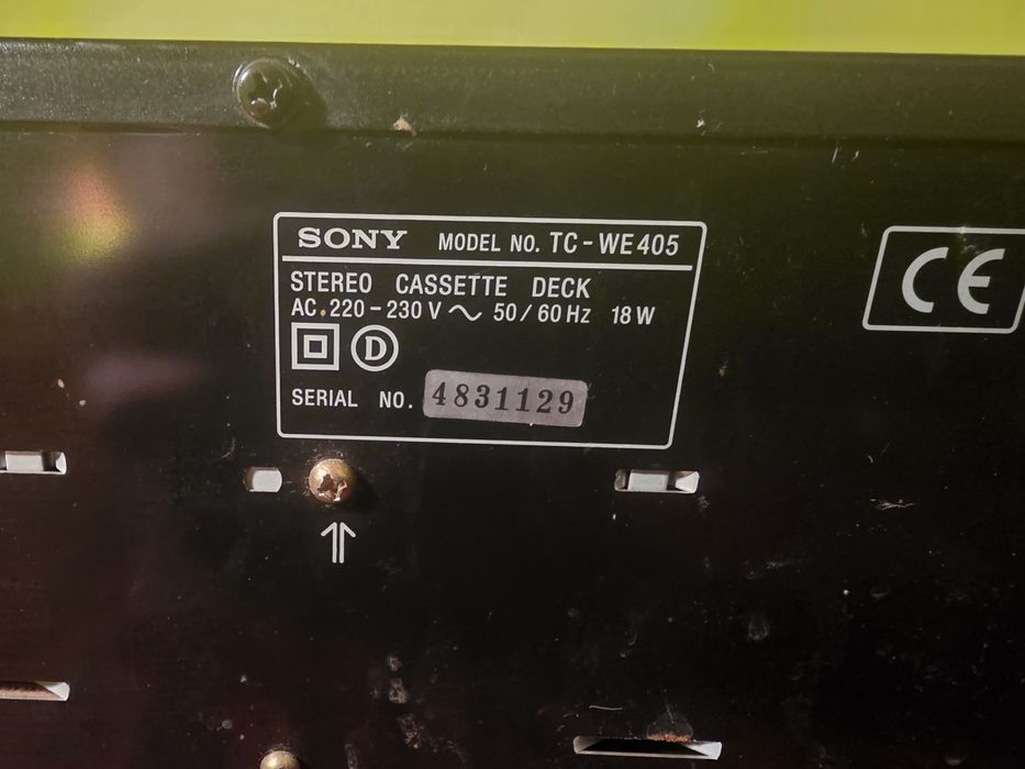 Magnetofon DECK SONY TC-WE405