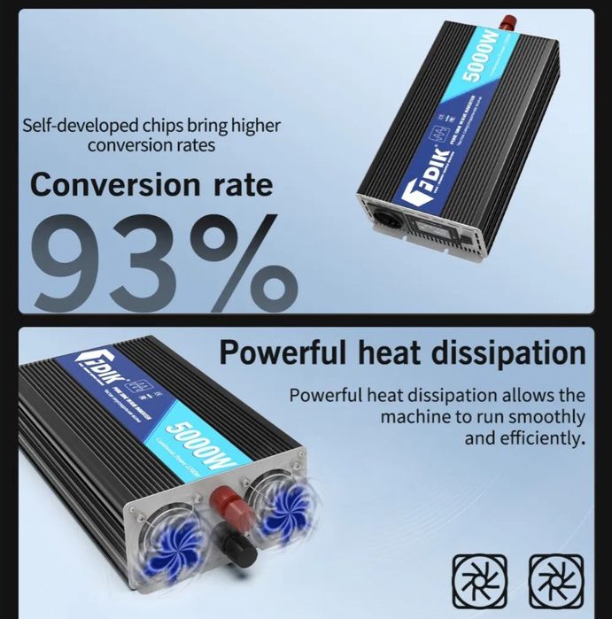 Inwerter, przetwornica  2500/5000W