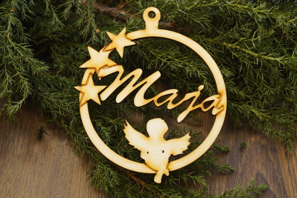 bombka na choinkę z imieniem, ozdoba świąteczna