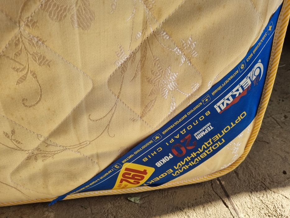 Матрас 180×200, вживаний, безкоштовно