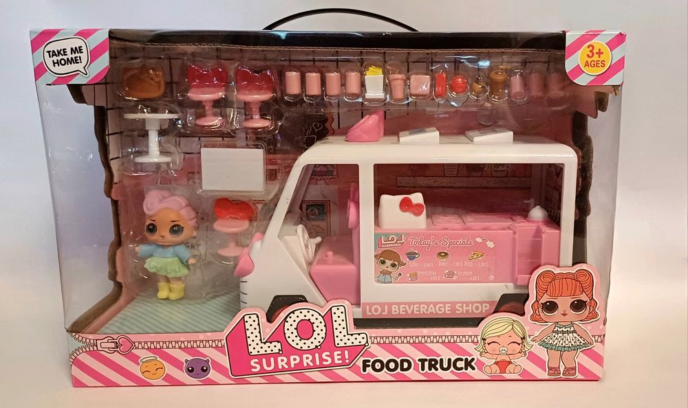 Lol surprise,Лол набір з лялькою пересувна закусочна,food truck,зв