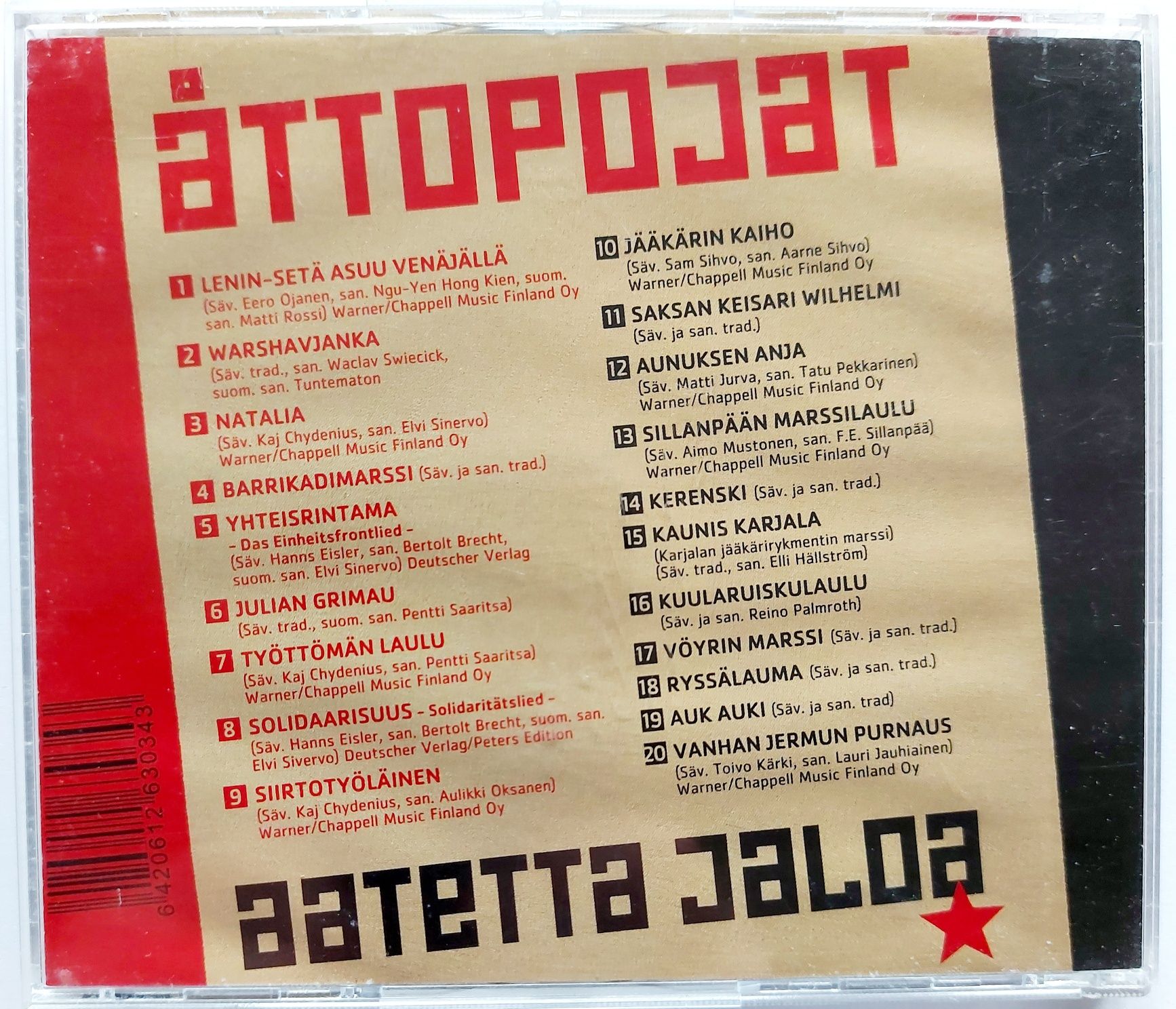 Attopojat Aatetta Jaloa CD+DVD 2004r