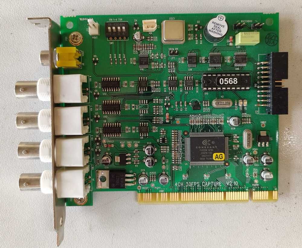 Karta video - monitoring CCTV 4 X BNC Conexant Fusion 878A PCI
