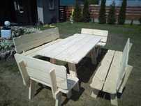SUPERCENA  Stół + 2 Ławki Meble Ogrodowe 170cmx80cm  Promocja 999zł