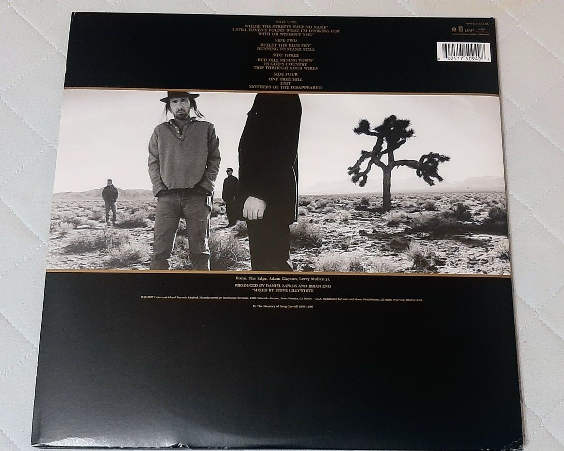 Winyl U2 – The Joshua Tree, 180g., Gatefold, 20th Anniversary Edition