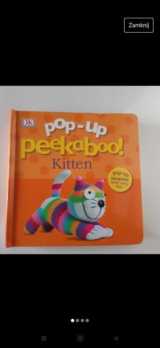 Pop-up peekaboo kitten książka o kotku