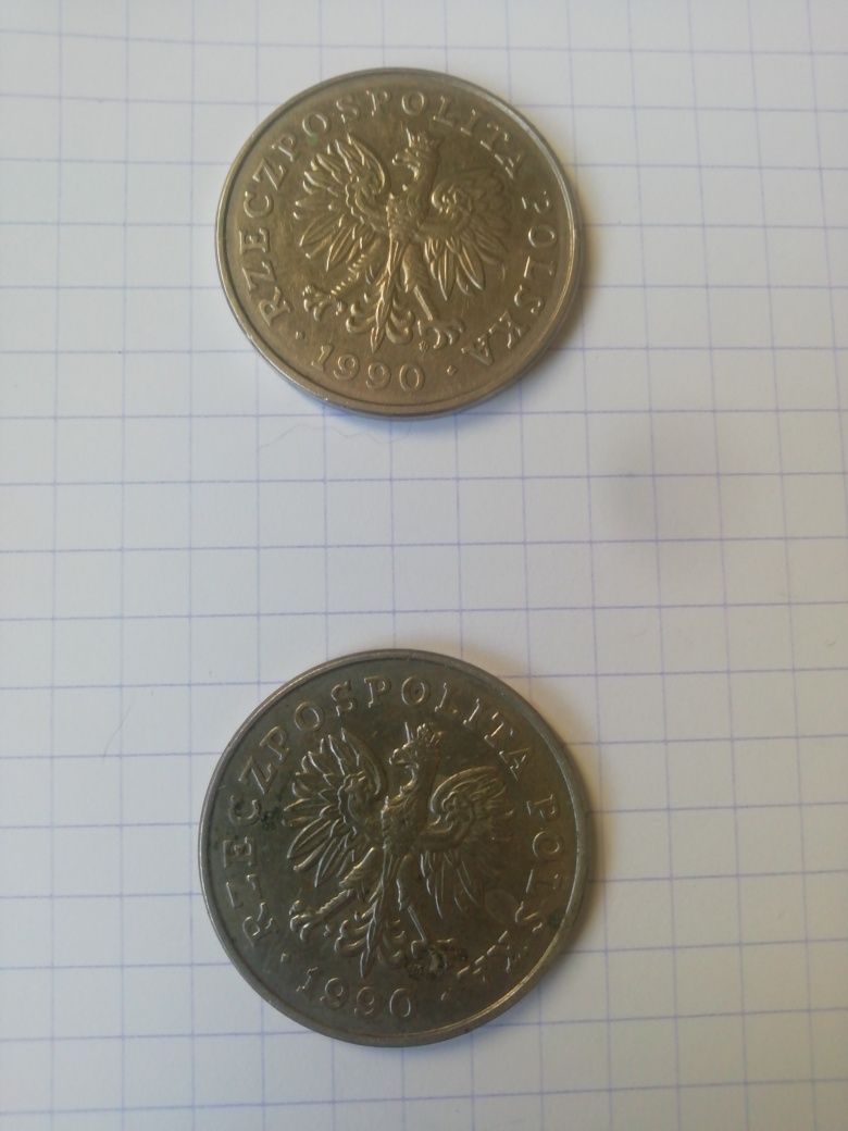 Moneta 100 zł 2 sztuki 1990 r.