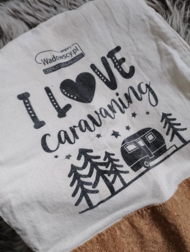 Worek worko-plecak I LOVE CARAVANING kemping przyczepa kamper Wadowscy