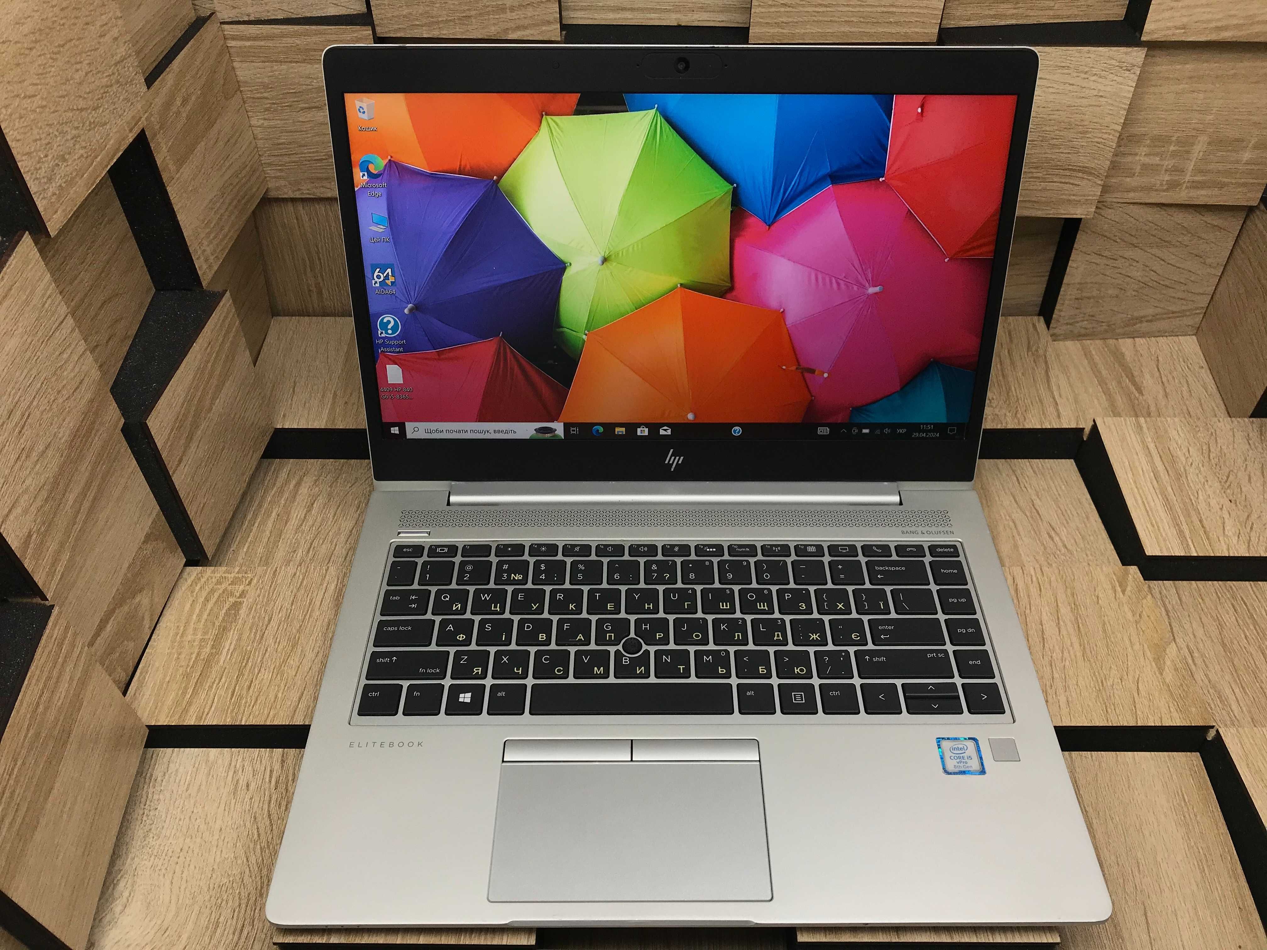 №4409 Ноутбук HP EliteBook 840 G6 14" FHD IPS/i5-8365U/8Gb/SSD240Gb