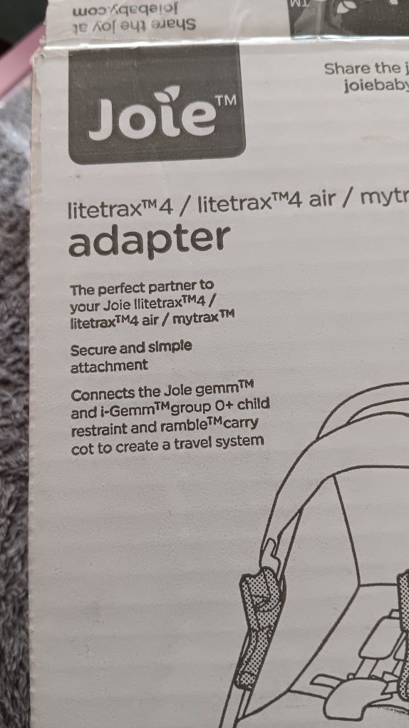 Joie adapter adaptery
