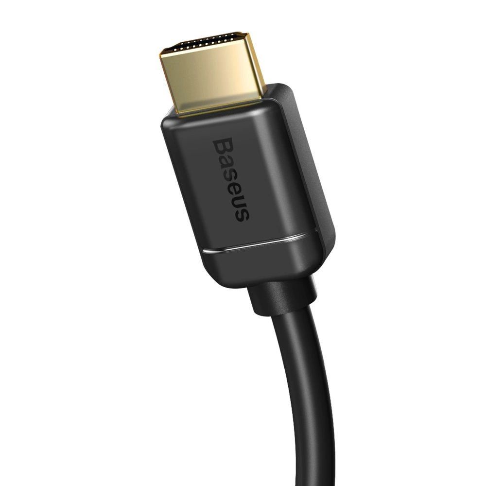 Baseus kabel przewód HDMI 2.0 4K 60 Hz 3D HDR 18 Gbps 1m czarny