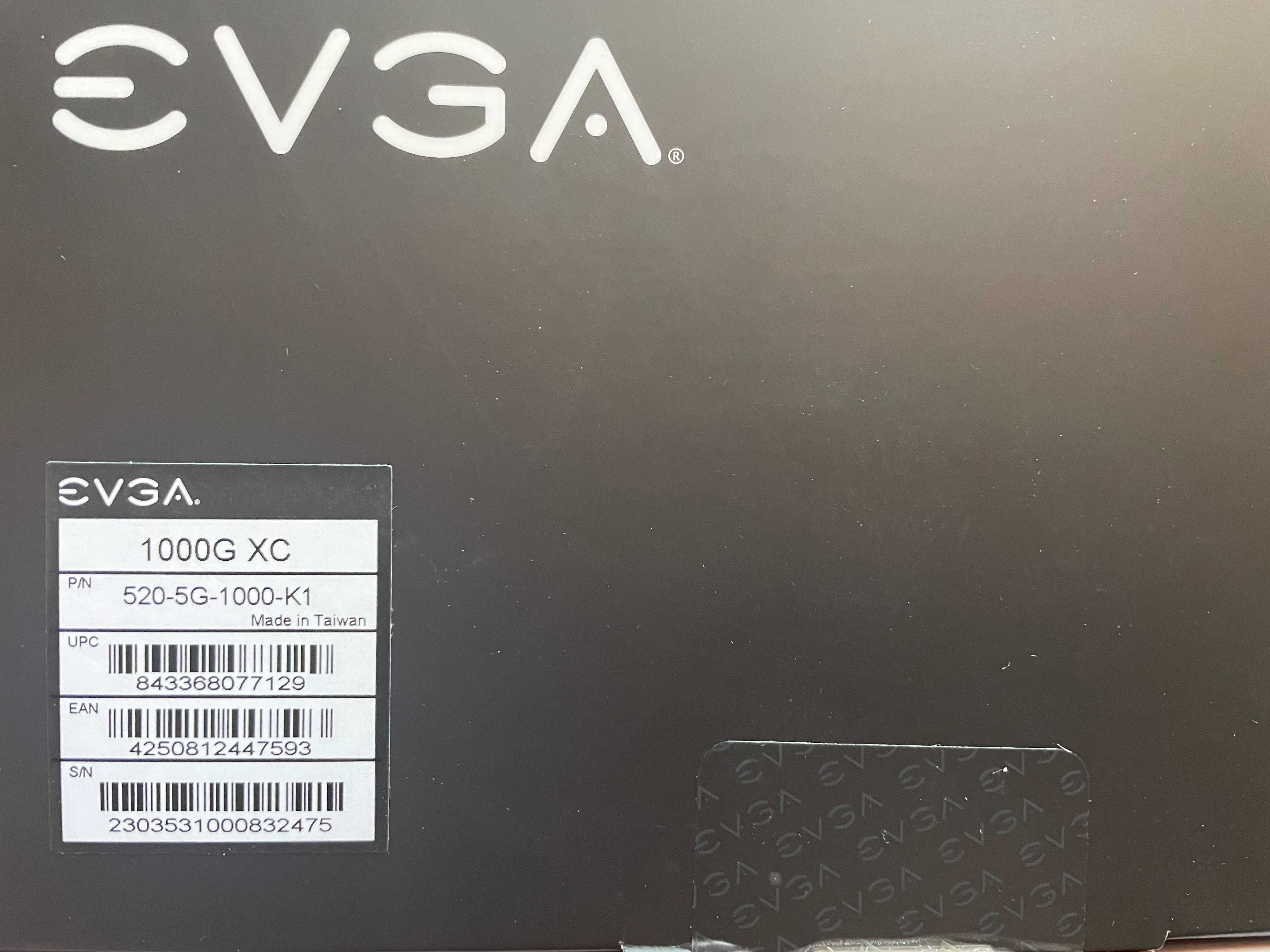 Блок питания новый EVGA SuperNOVA 1000G XC 80 Plus Gold, ATX 3.0 1000W