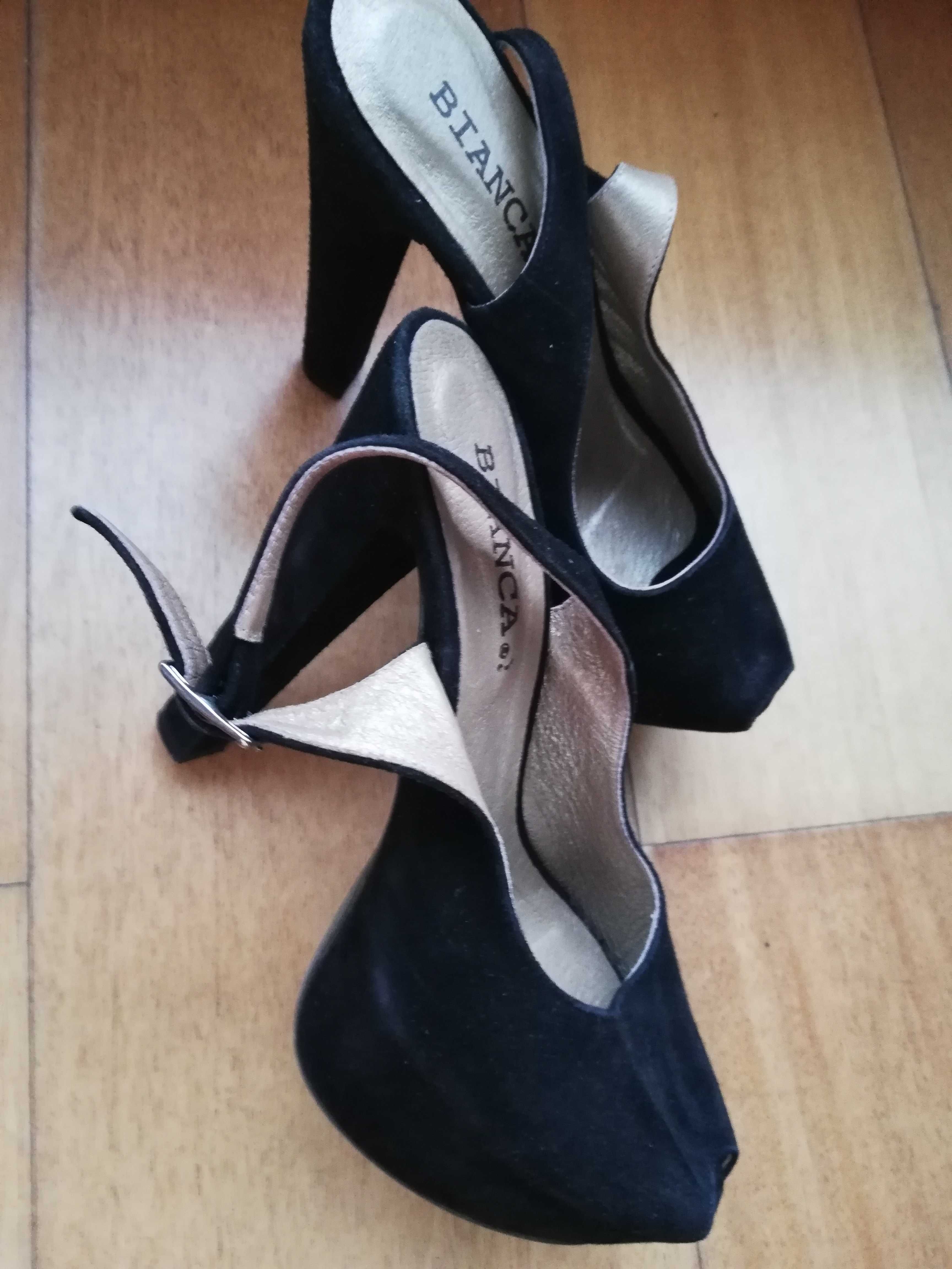 sapatos verão e sandalias pretas Bianca