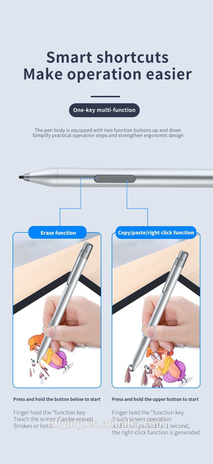 Pen rysik active stylus dla Microsoft Surface HP ASUS DELL