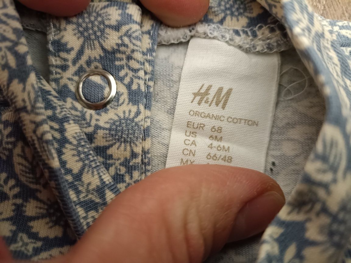 Sukienka dzersejowa we wzory kwiaty rozm.68 H&M