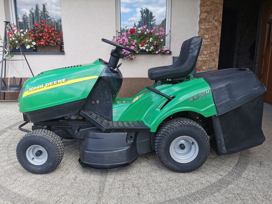 John Deere 16,5 HP Briggs Kosz STAN Faktura Traktorek Kosiarka