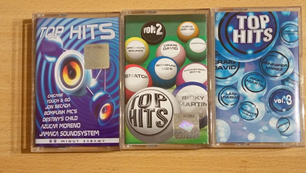 Top Hits vol. 1,2,3 kasety MC