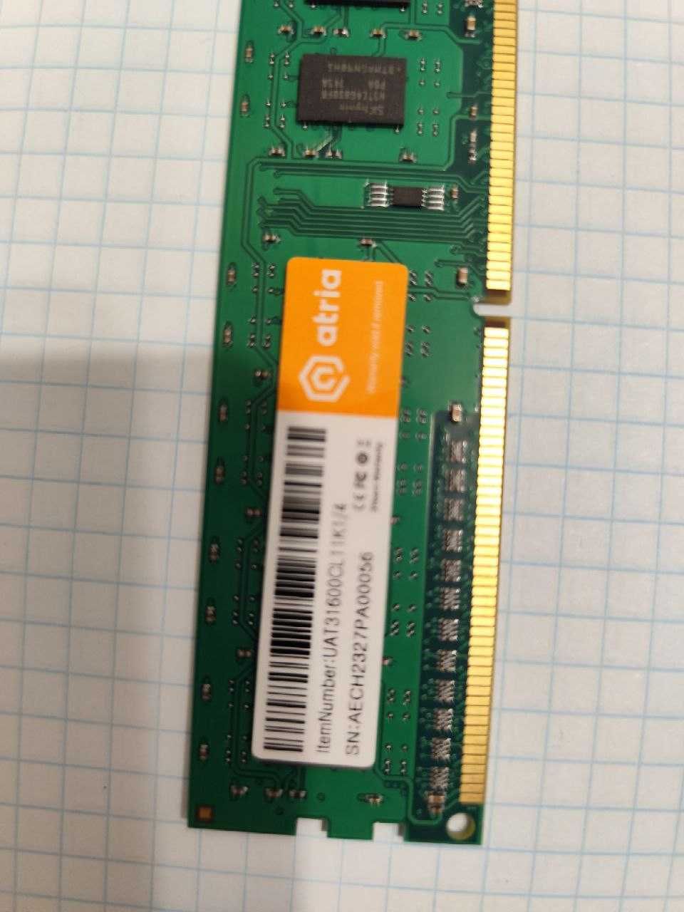 ОЗУ 4 GB+4 GB (DDR3-1600) - 2 планки 8 ГБ -219 грн!