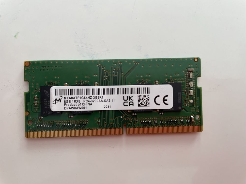 Pamięć ram 16gb 2x8gb DDR4, 3200