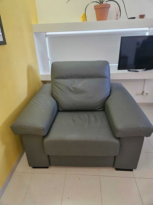 Sofás / Cadeirões de pele para venda