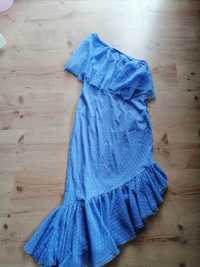 Sukienka asos błękitna plumeti 36
