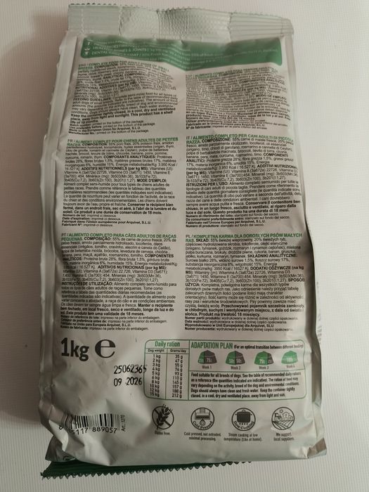 ARQUIVET FRESH MINI wieprzowina 1 kg +GRATIS Karma dla małych ras psów