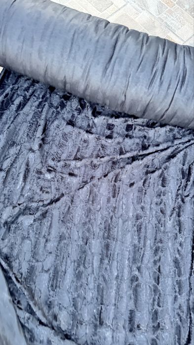 Ткань / опт / мех каракуль чёрный - от 3 м -80 грн/шт