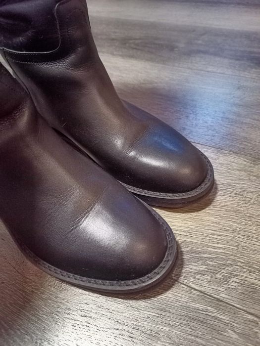 Шкіряні зимові чоботи