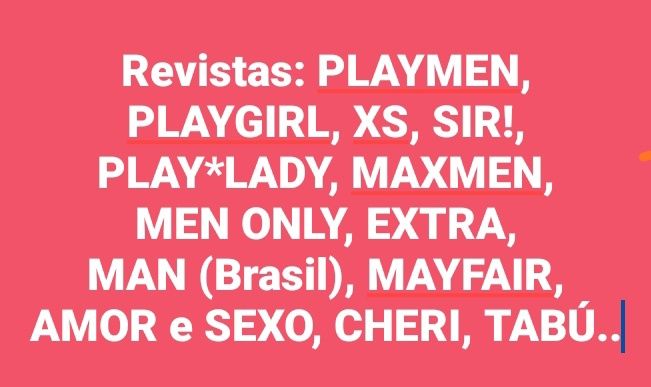 Centenas de Revistas ERÓTICAS