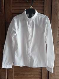 Bluzka koszulowa biała r. 128