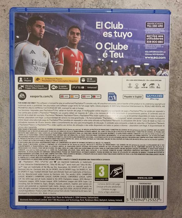 EA Sports FC 26 - PS5 (Como novo)
