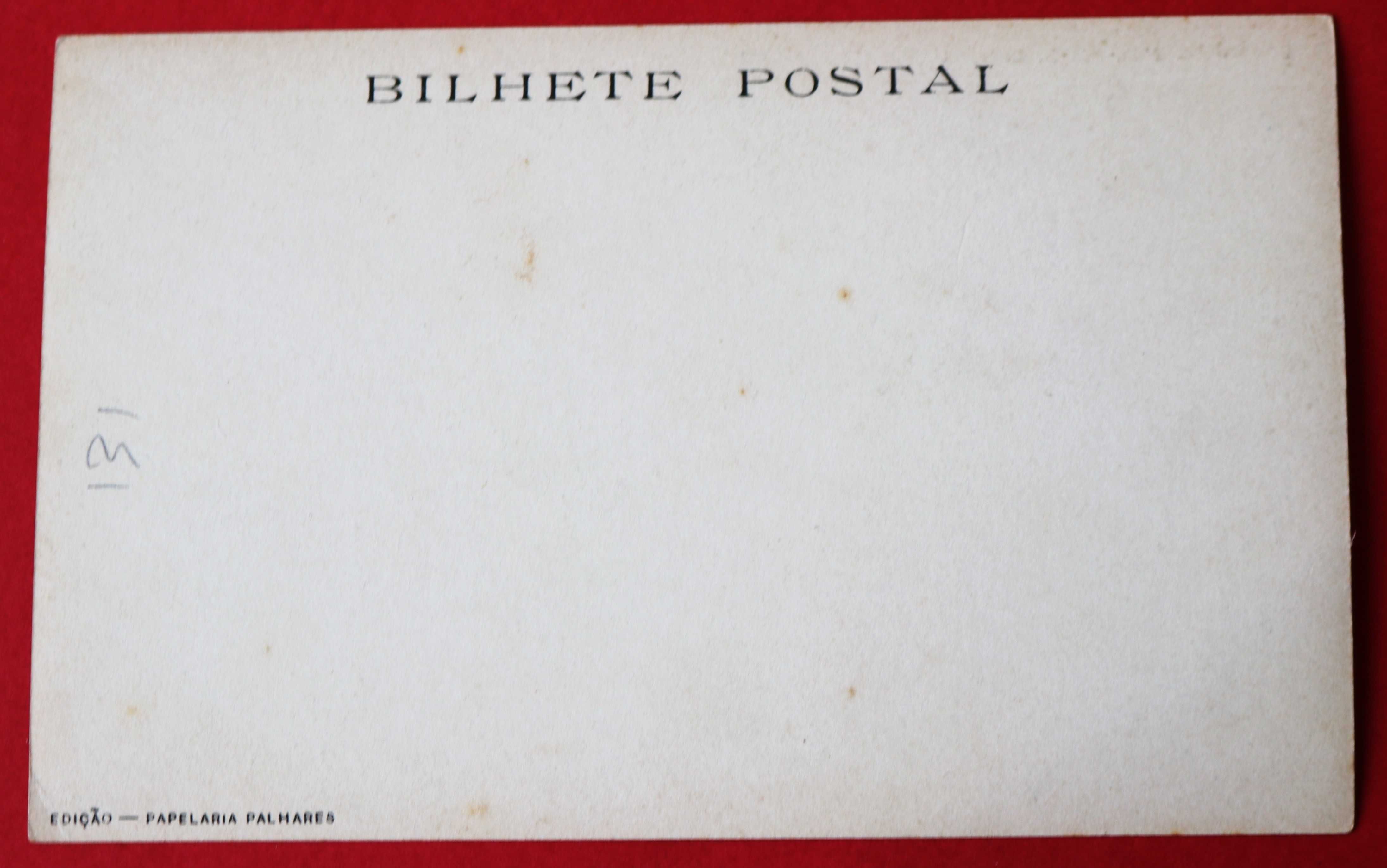 Desenhos de El-Rei D. Carlos postal fotográfico, Papelaria Palhares