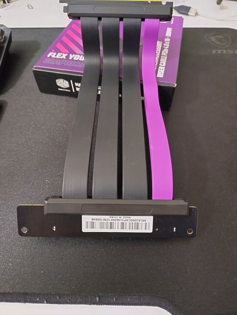 cabo extensao riser cooler master PCIe 4.0 90° - 200mm