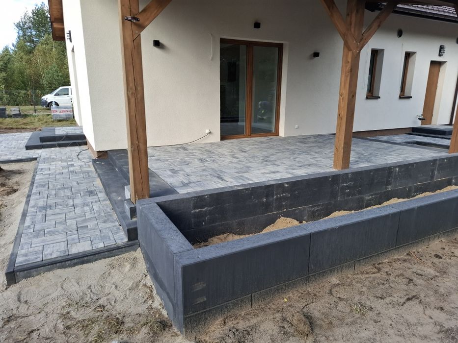 Układanie kostki brukowej pracę ziemne