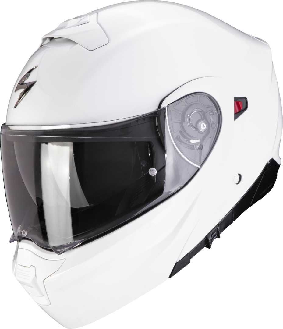 Kask motocyklowy szczękowy SCORPION  EXO-930 SOLID WHITE