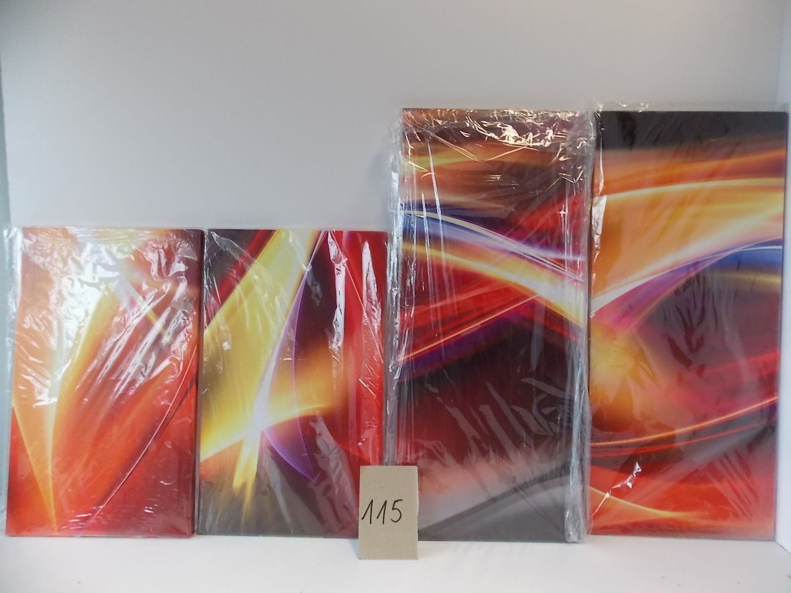 Obraz  160X70 4 Częściowy Abstrakcja Loft Płótno