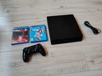 Konsola Ps4 Slim 500GB pad SONY bezprzewodowy  2 gry